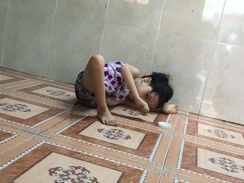 Kid on the floor
